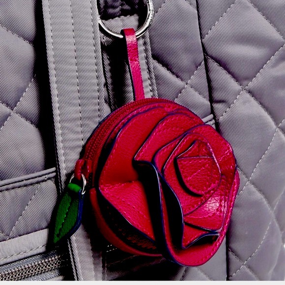 Vera Bradley Beauty and The Beast Collection Cosmetic Coin Purse/ Key Fob - Picture 2 of 10